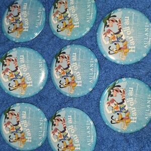 8 NEW Aulani Hau'oli au Celebration Buttons